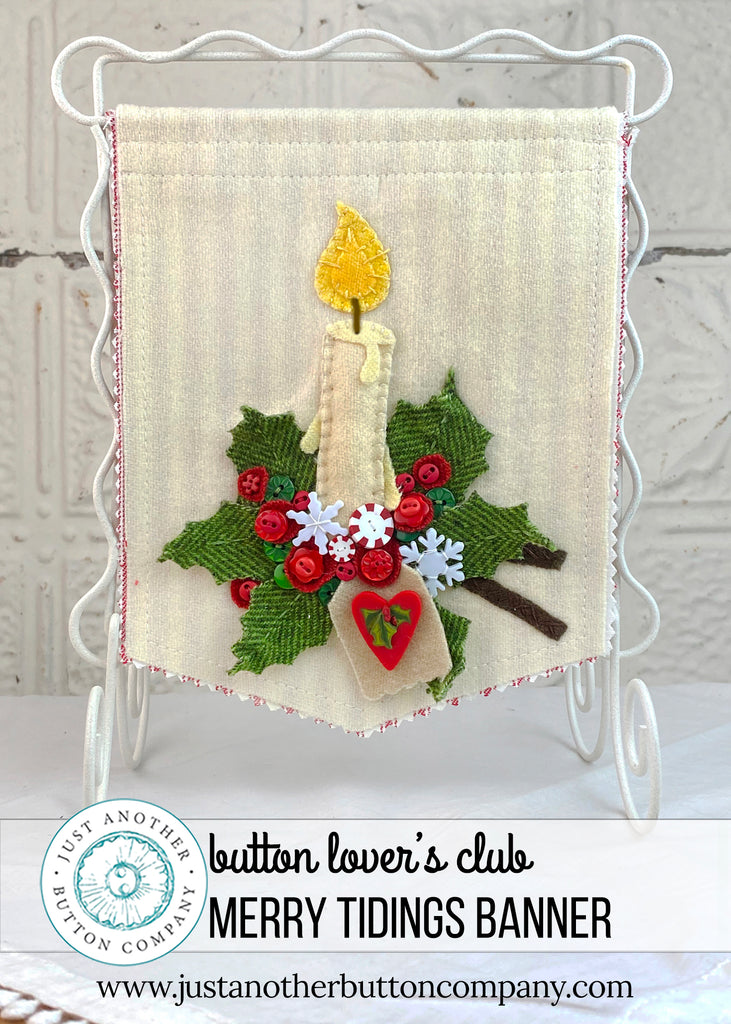 New Pattern:  Merry Tidings Banner