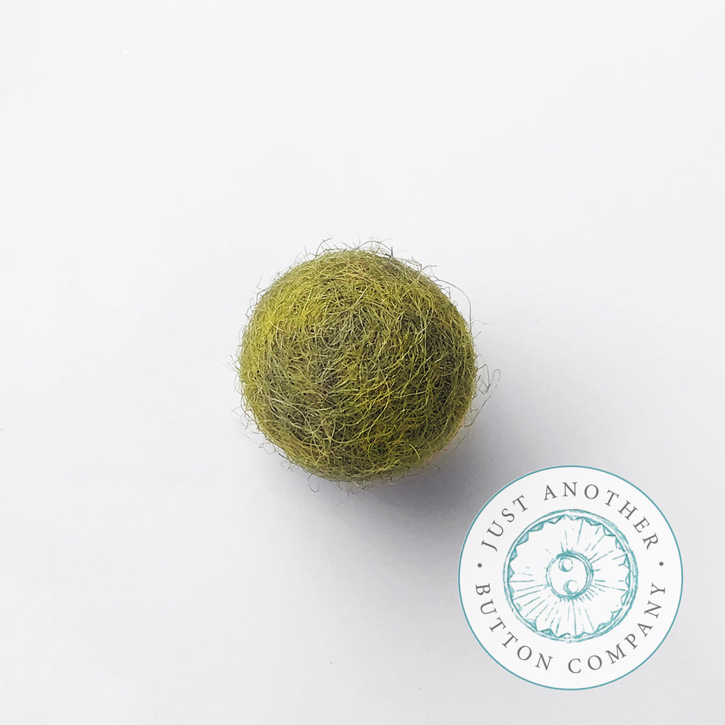 Olive Felted-Wool Ball - 2CM