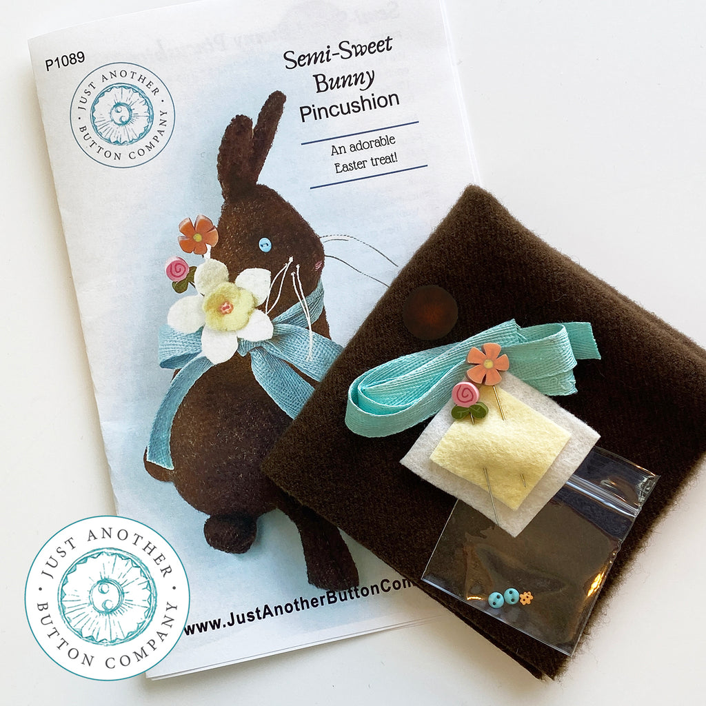 Semi-Sweet Chocolate Bunny Pincushion Kit