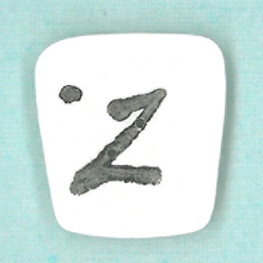 white letter z