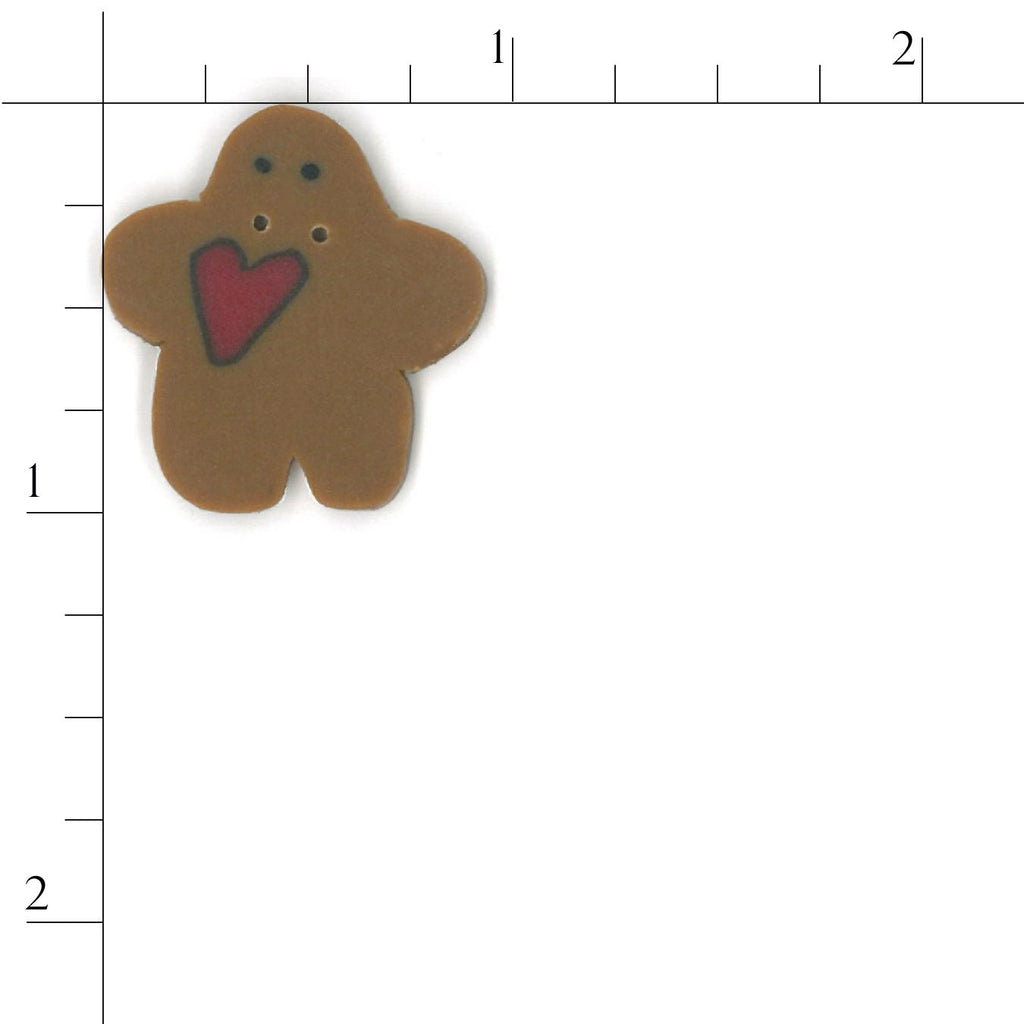 small gingerbread with heart