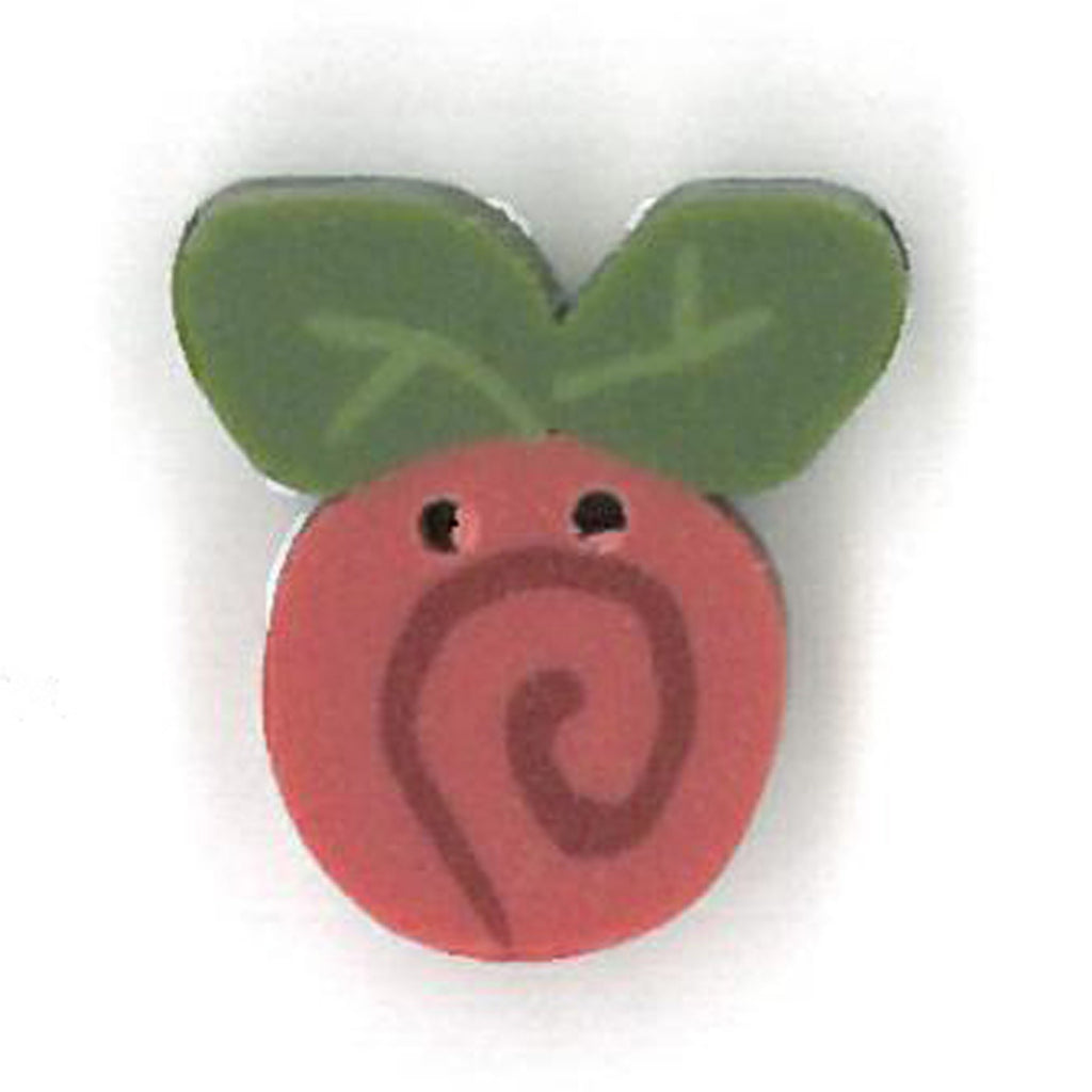 tiny raspberry swirly bud