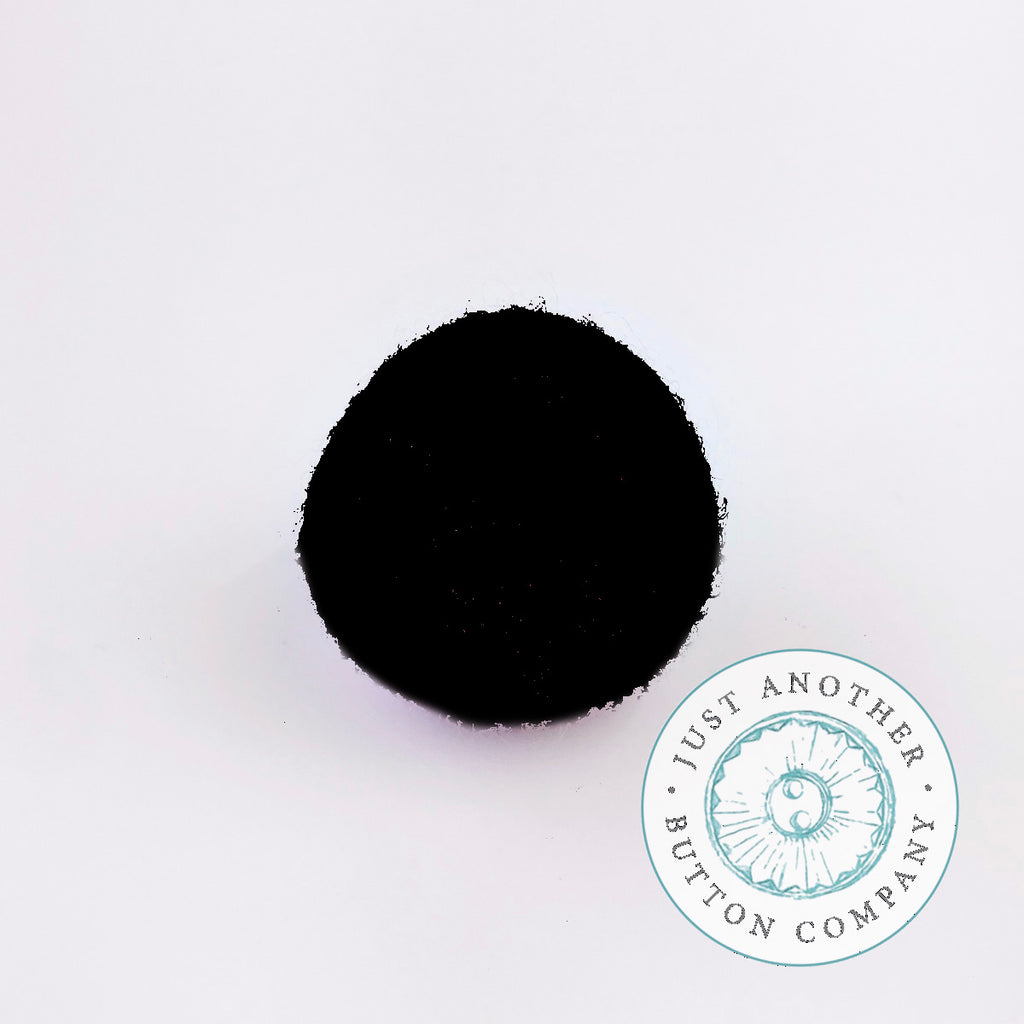 Black Felted-Wool Ball - 2CM