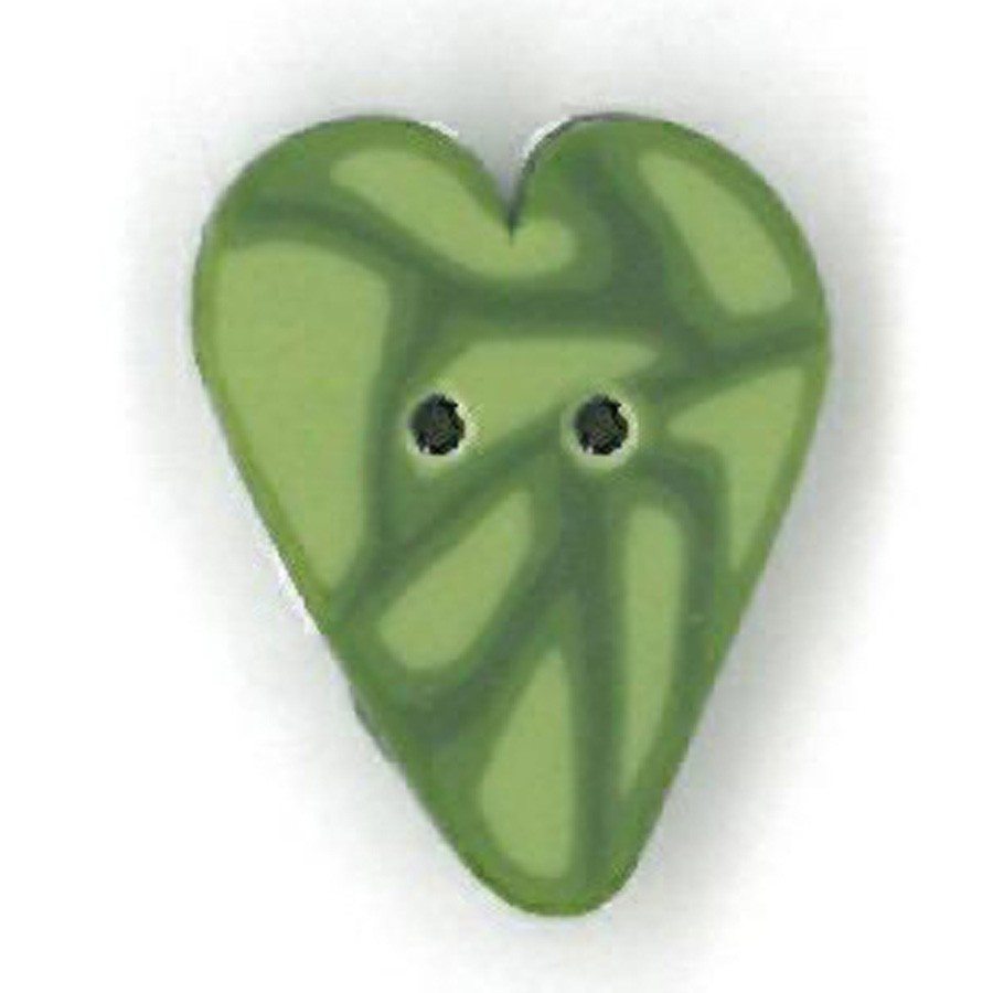 small sage green velvet heart