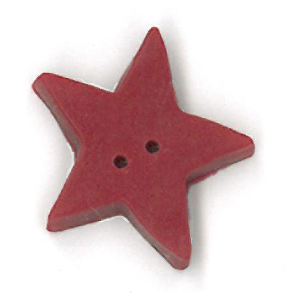 large folk art red flat star