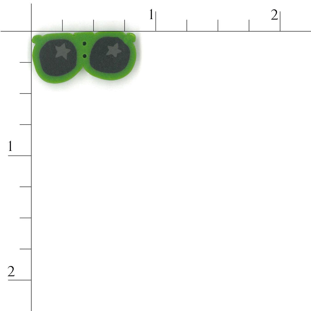 small green sunglasses