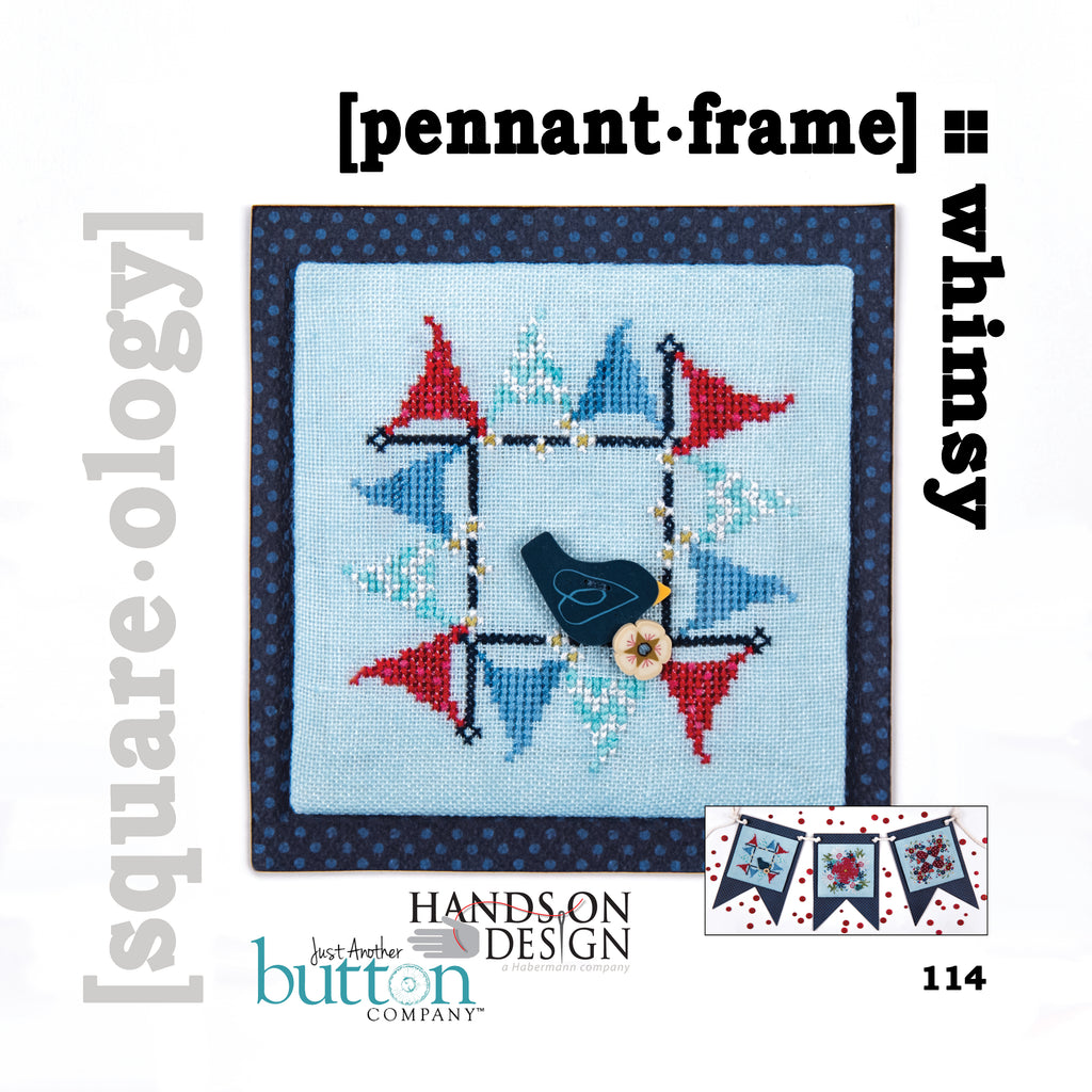 cross stitch chart - [square.ology] pennant.frame
