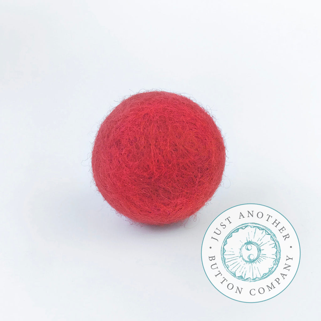 Poinsettia Felted-Wool Ball - 3CM