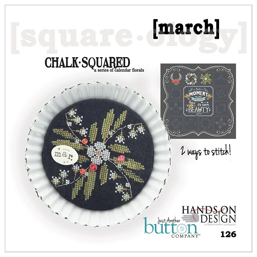 JABC - Cross Stitch Patterns - Chalk Squared March
