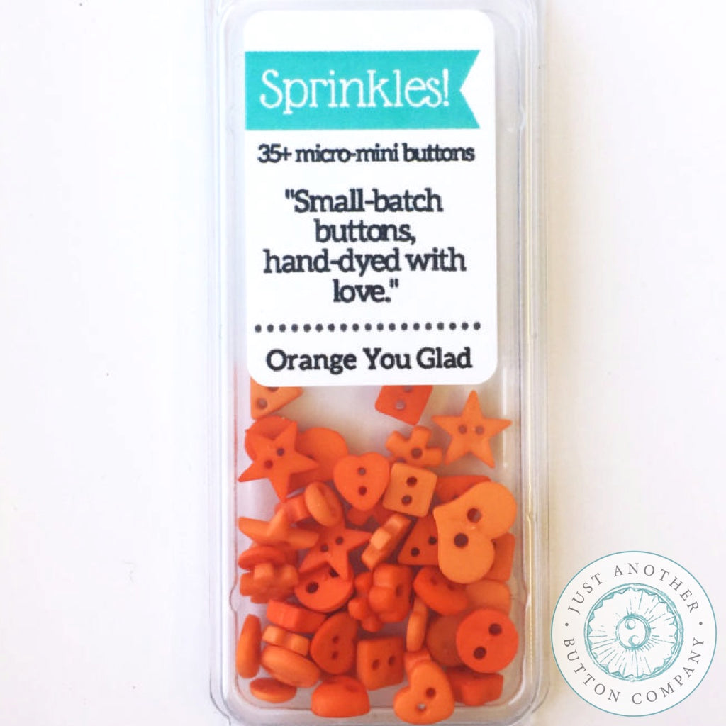 Just Another Button Company | Orange You Glad Sprinkles Pack