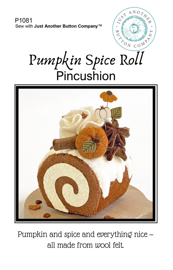 Pumpkin Spice Roll Pincushion Pattern PDF
