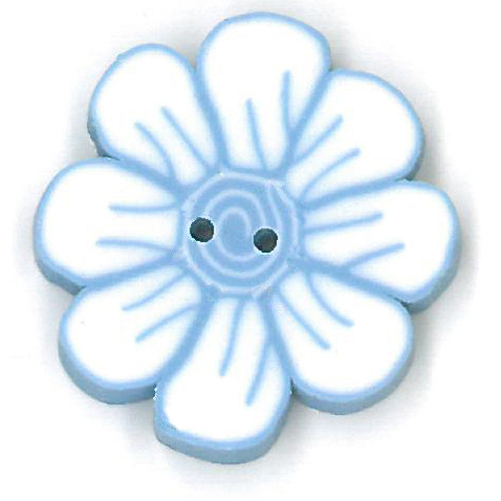 small daisy - blue & white
