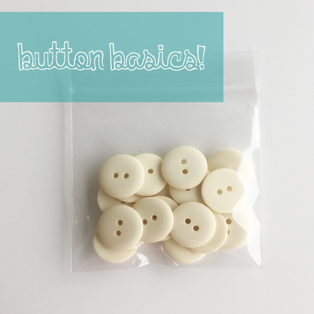 Ivory Hand Dyed Buttons 3/4"