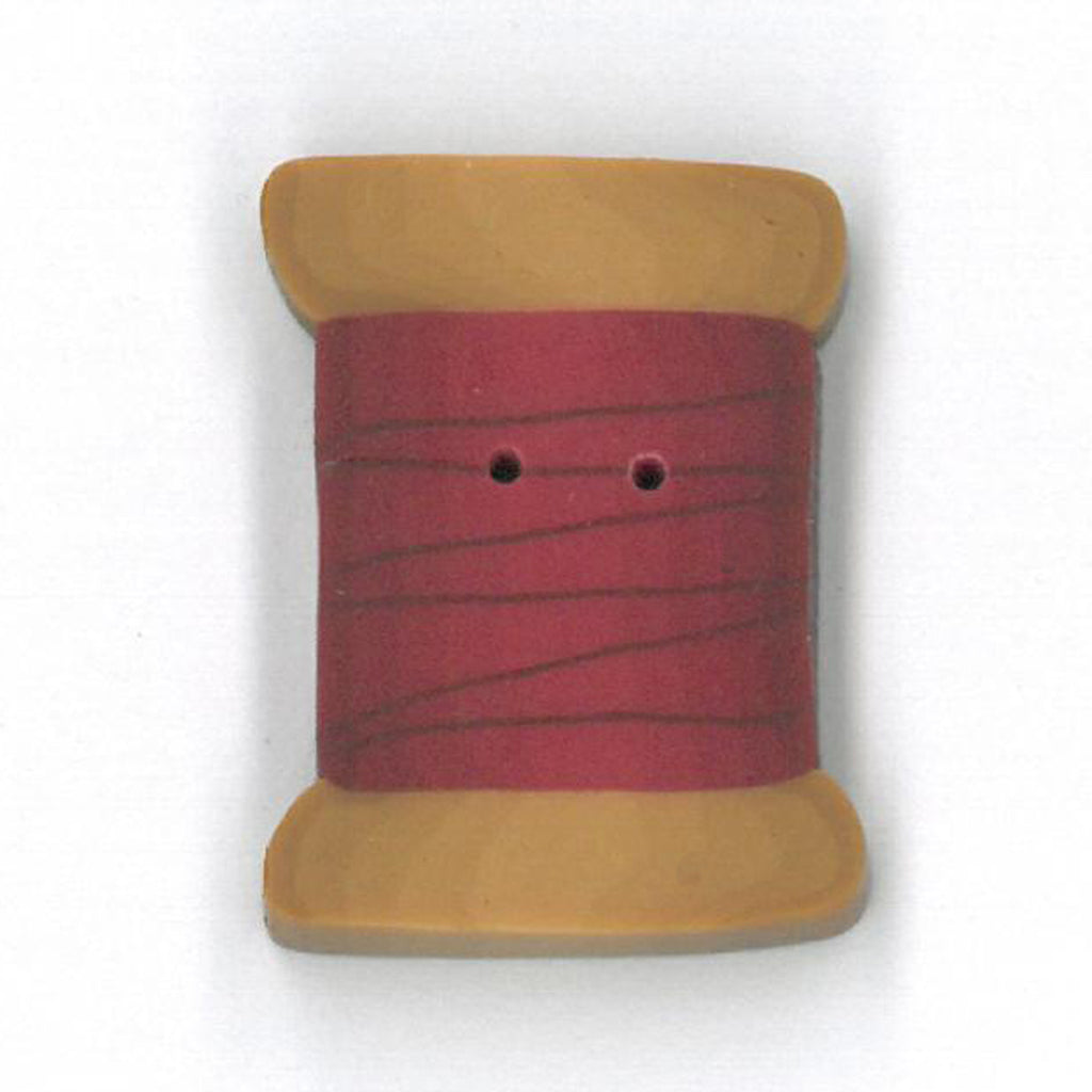 large cherry red spool