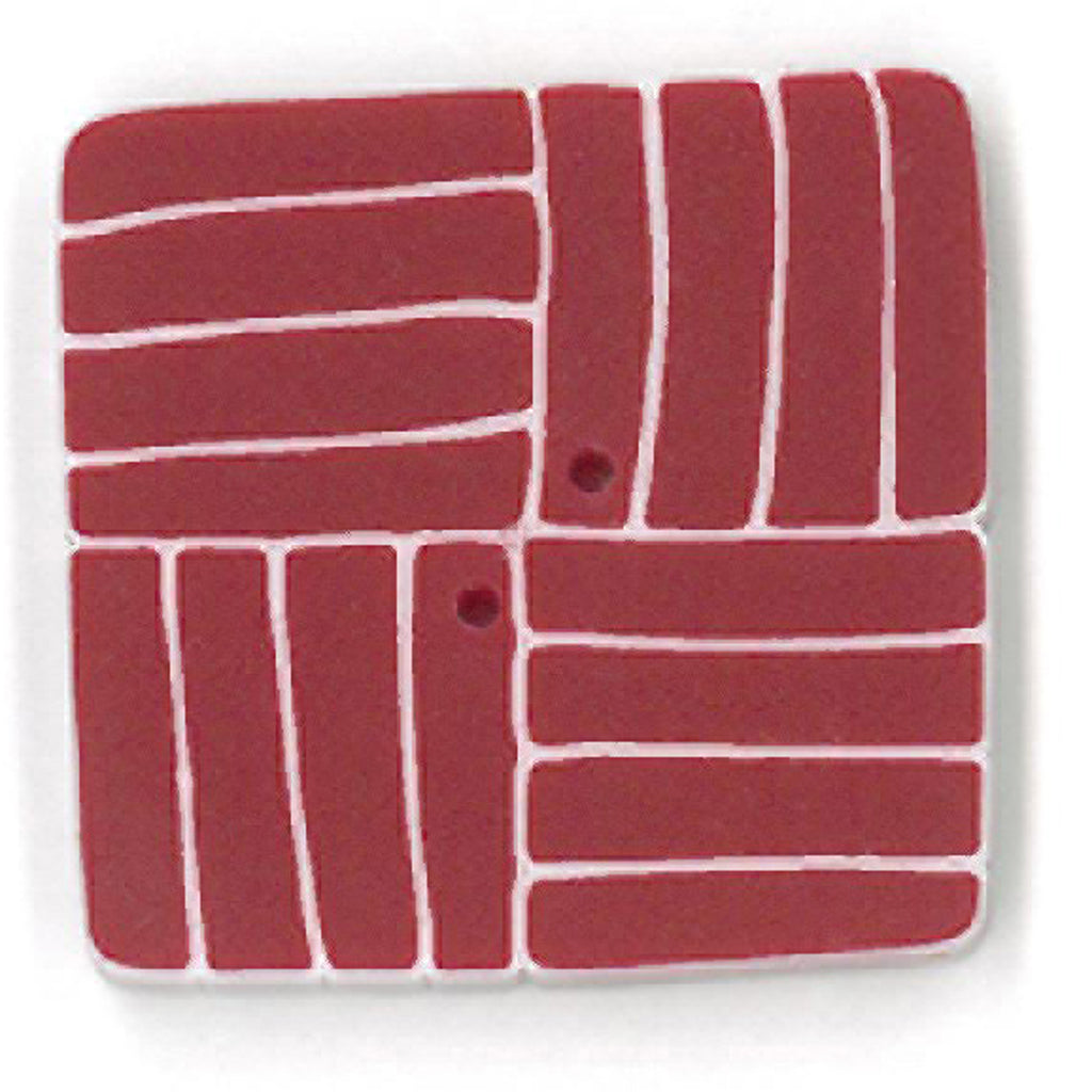 large square - red & white