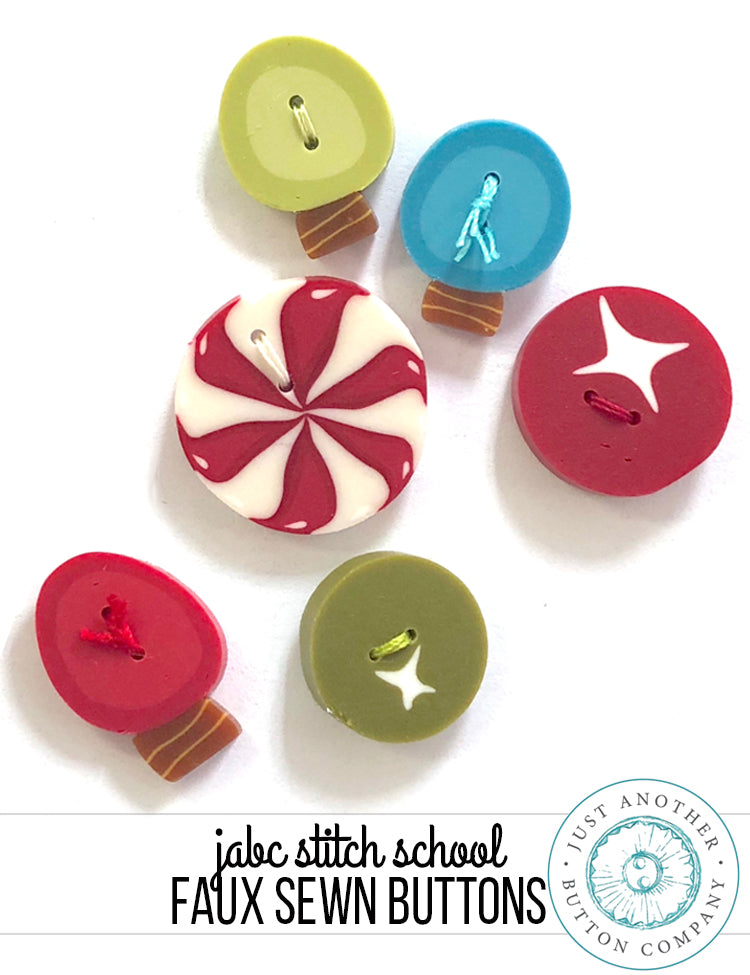 JABC Stitch School: Faux Sewn Buttons