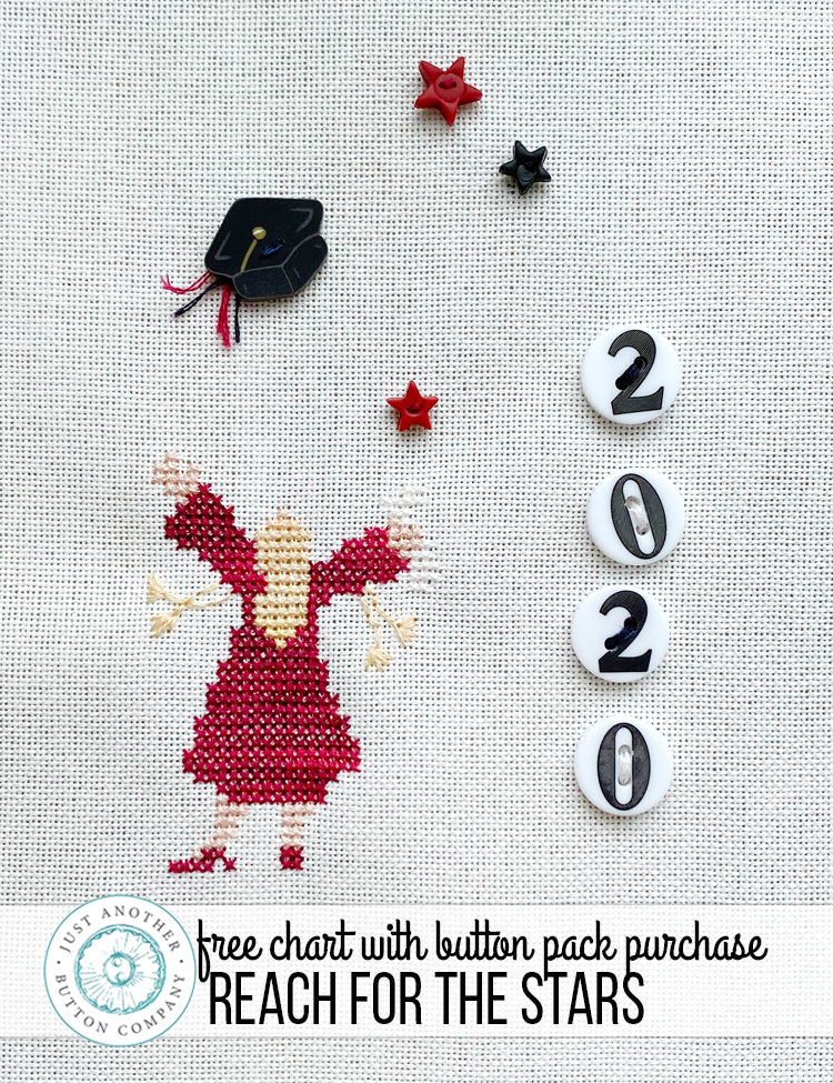 Free Chart with Button Pack Purchase: Reach for the Stars