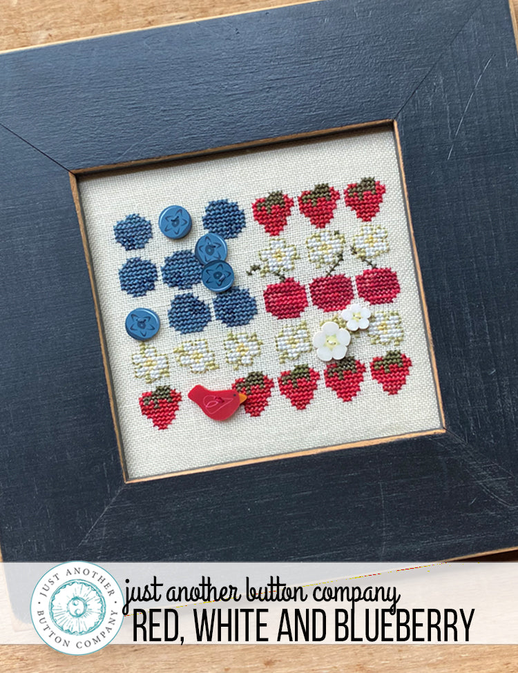 Free Chart with Button Pack Purchase: Red, White and Blueberry