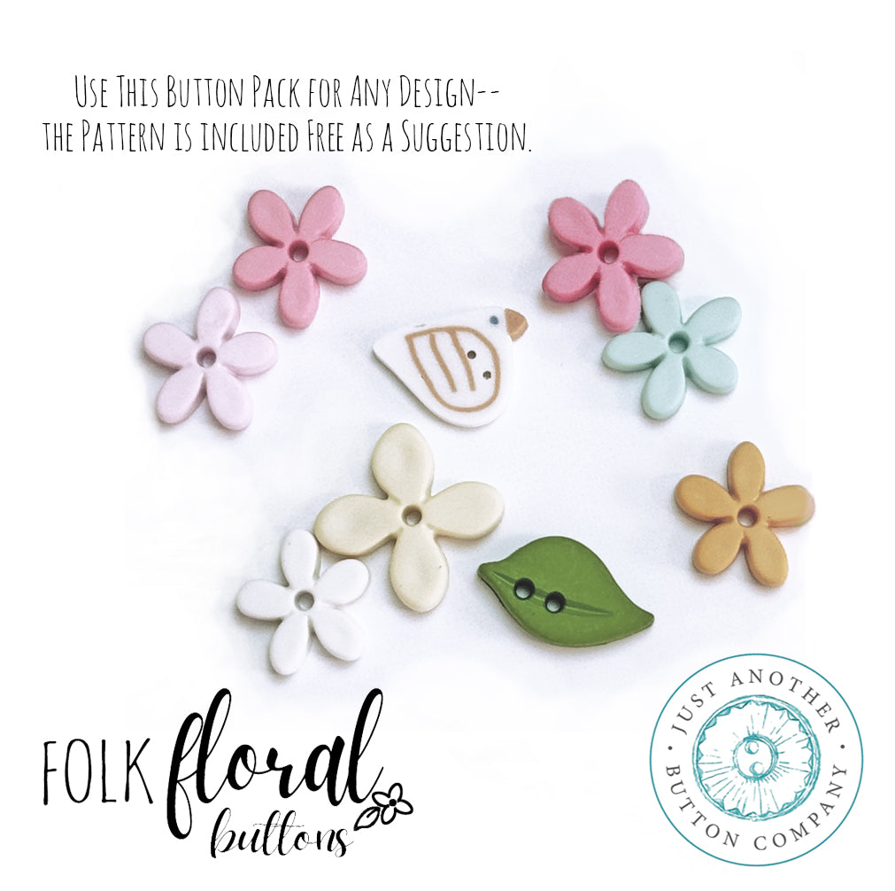 Folk Button Folk Garden Buttons: Posy Bouquet – Just Another Button Company