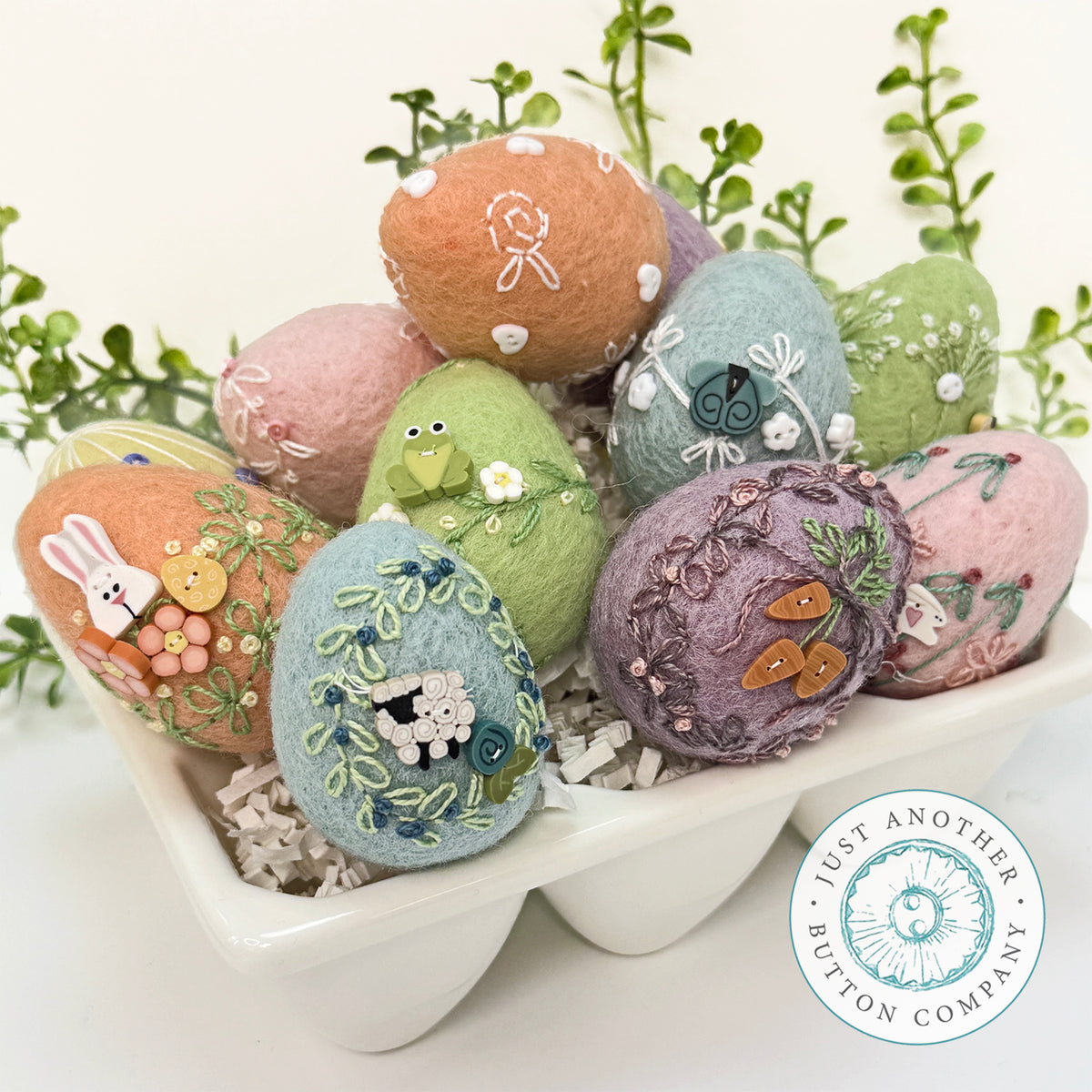Easter Egg Parade--hand-dyed button pack – Just Another Button Company