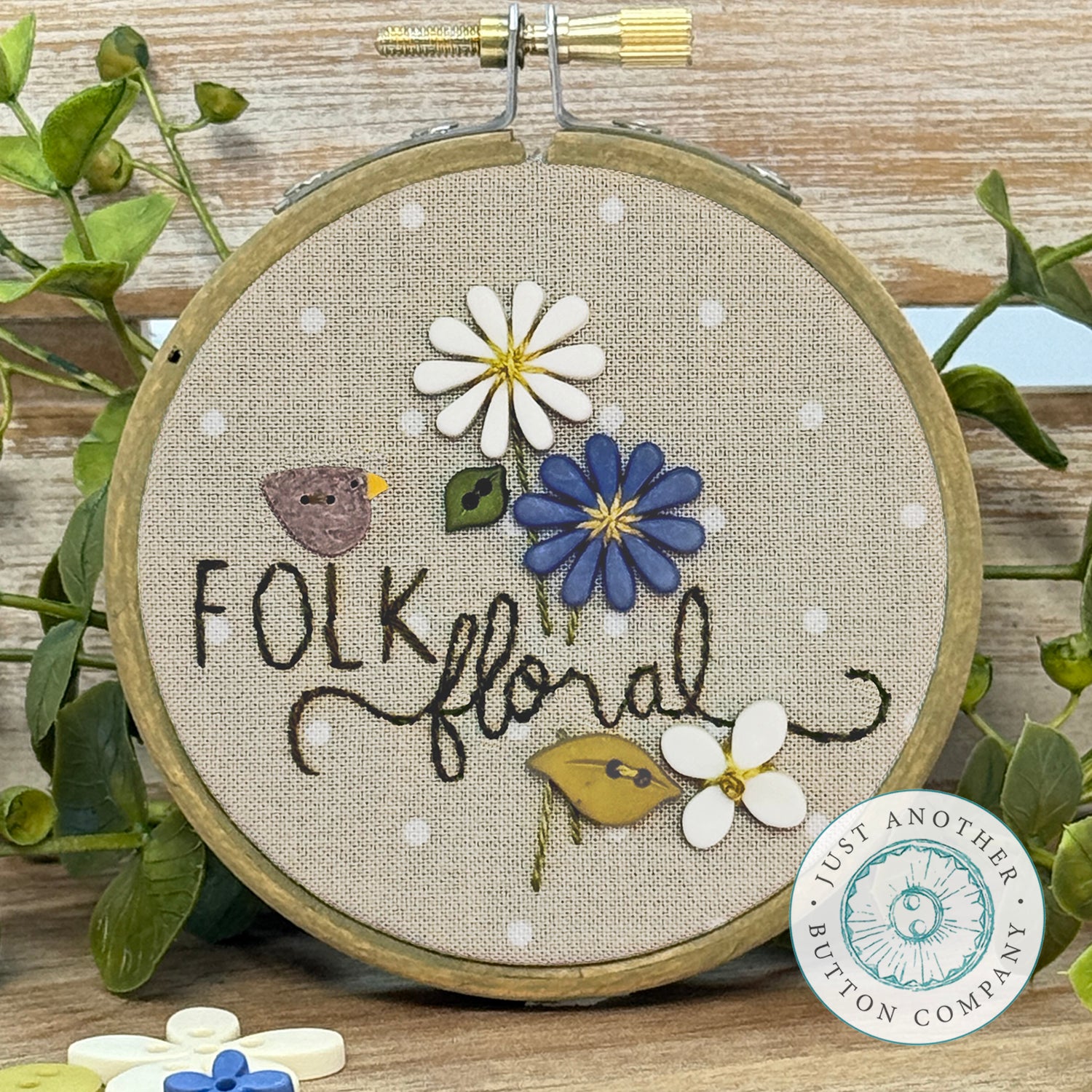 Folk Button Folk Garden Buttons: Daisies – Just Another Button Company