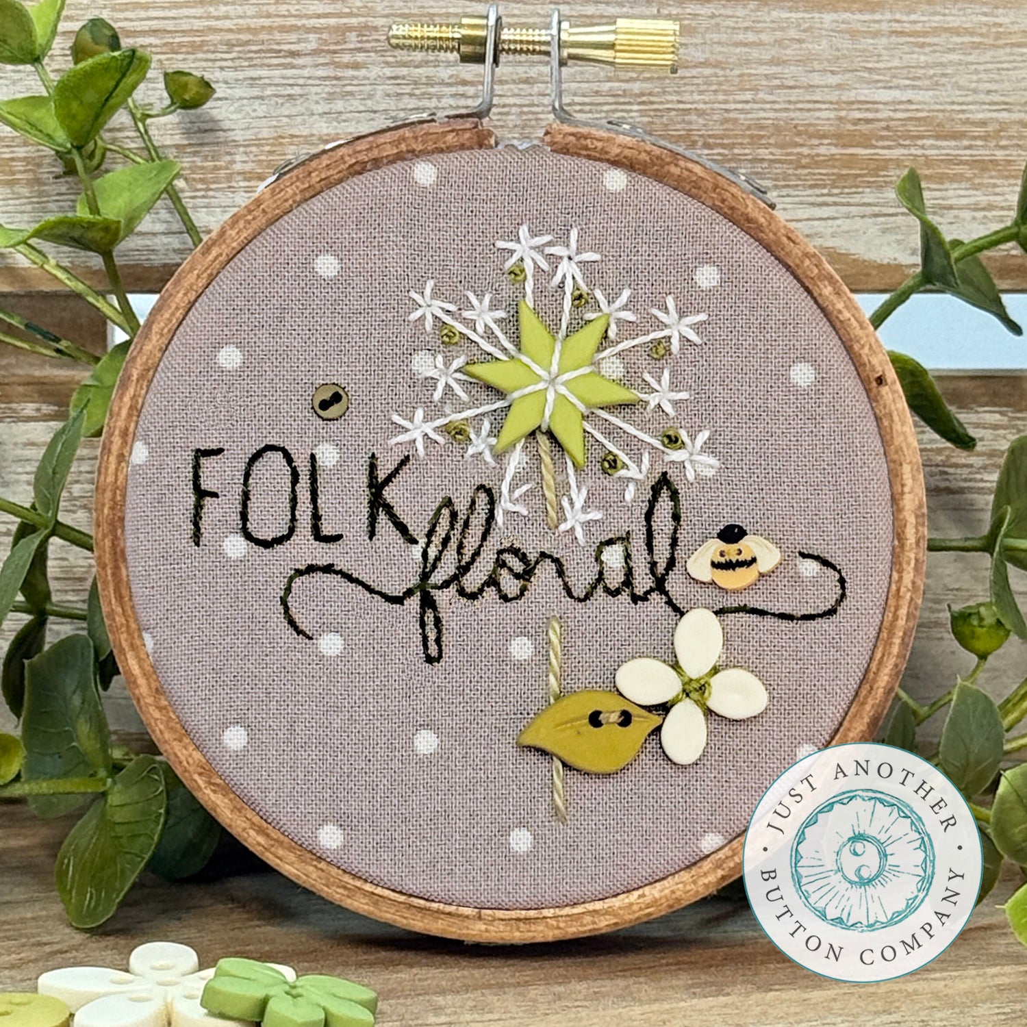 Folk Button Folk Garden Buttons: Dandelion – Just Another Button Company