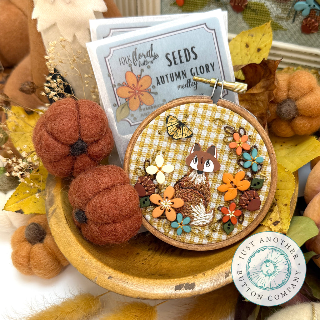 JABC - Autumn Fox and FOLKfloral buttons