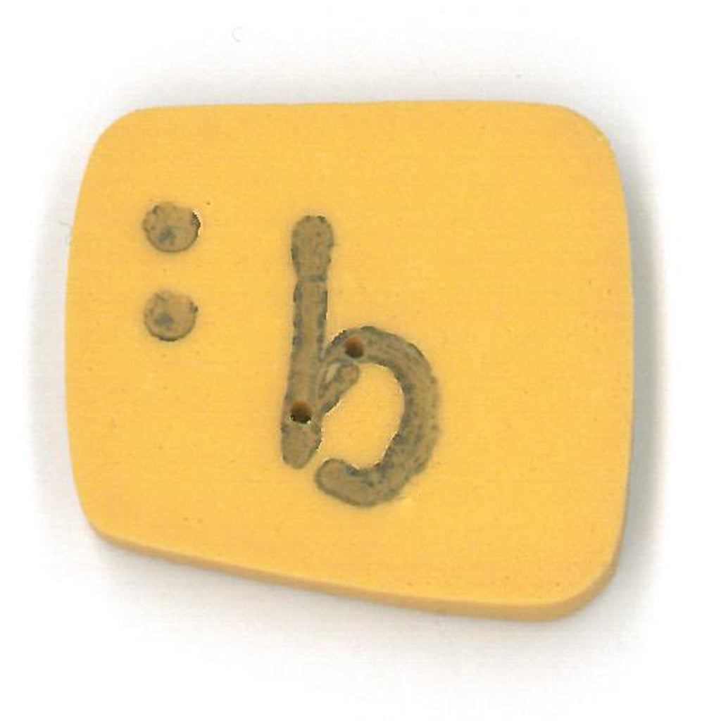 gold letter b