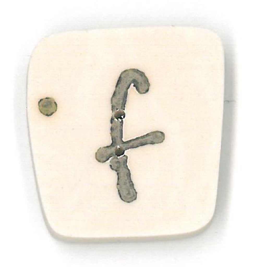 tea-dyed letter f
