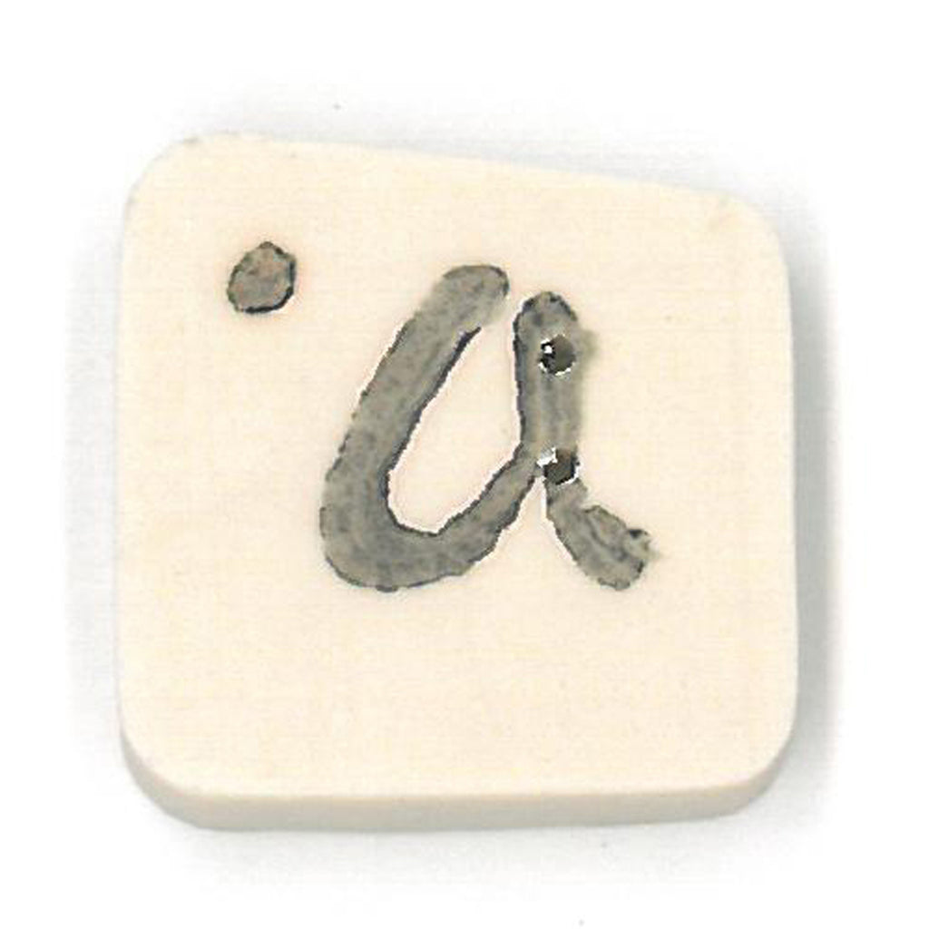 tea-dyed letter a