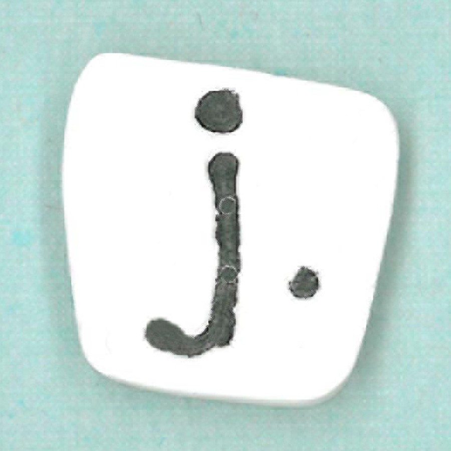 white letter j