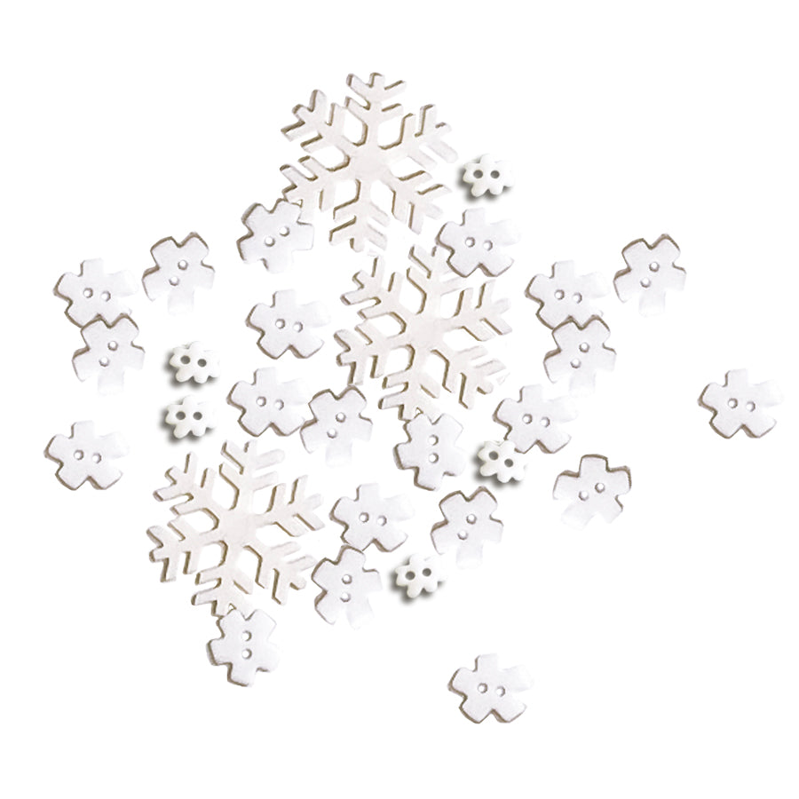 Button Snowflake Patterns Button Basics - Snowflakes – Just Another Button Company
