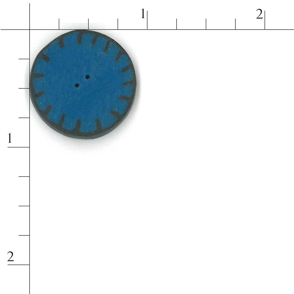large blue applique circle