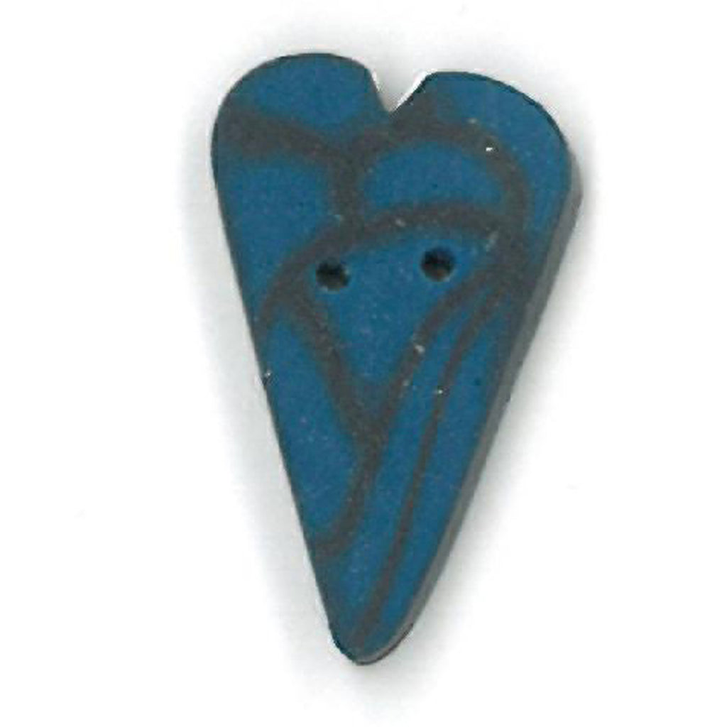 medium blue velvet heart