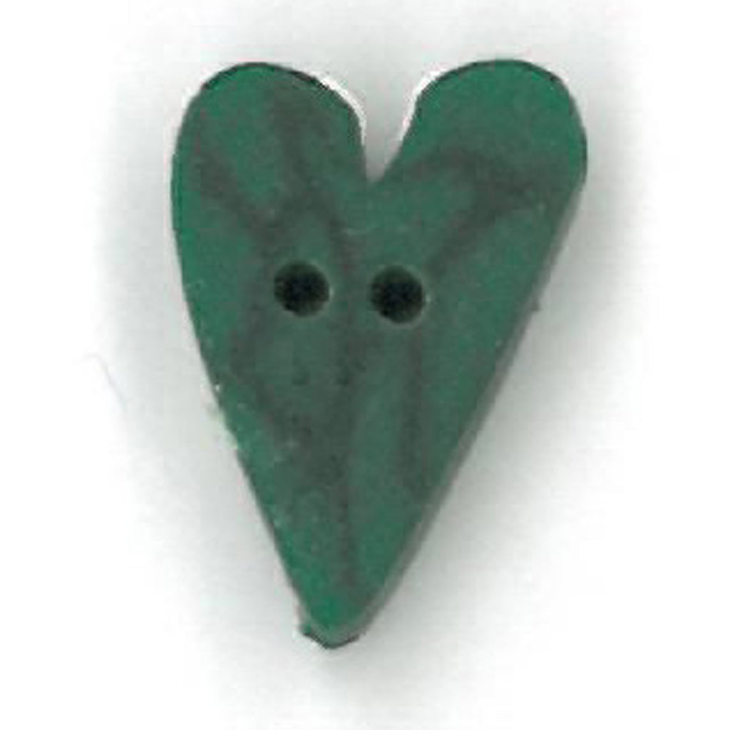 small green velvet heart
