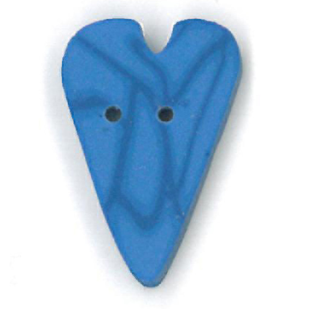 medium bluejay velvet heart