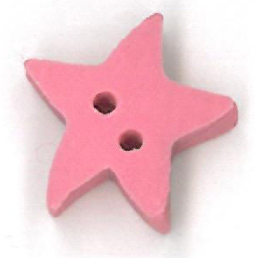 medium baby pink star