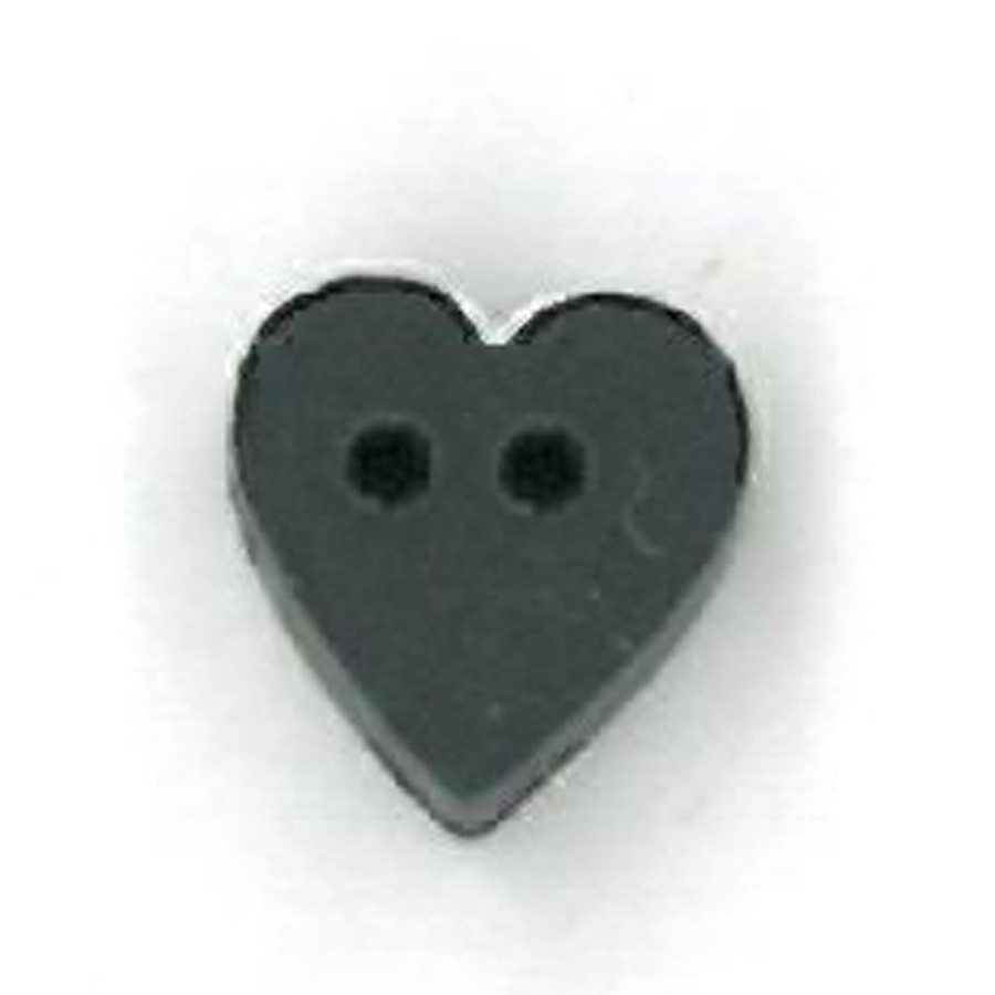tiny black cherry heart – Just Another Button Company