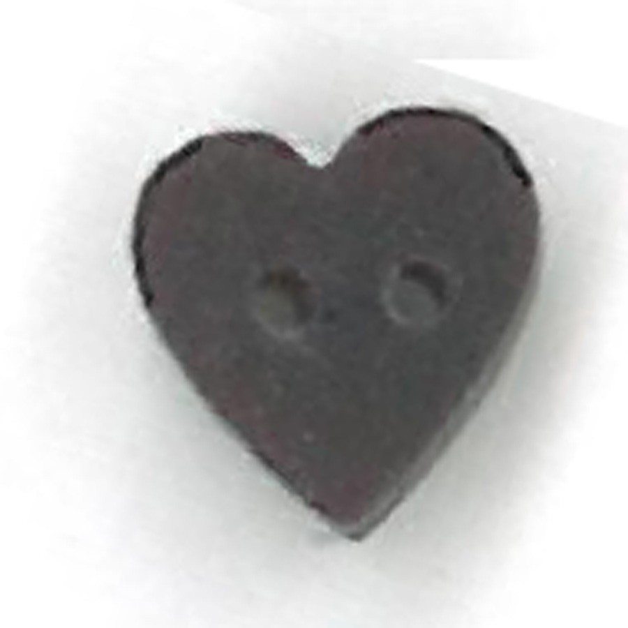 tiny black cherry heart – Just Another Button Company