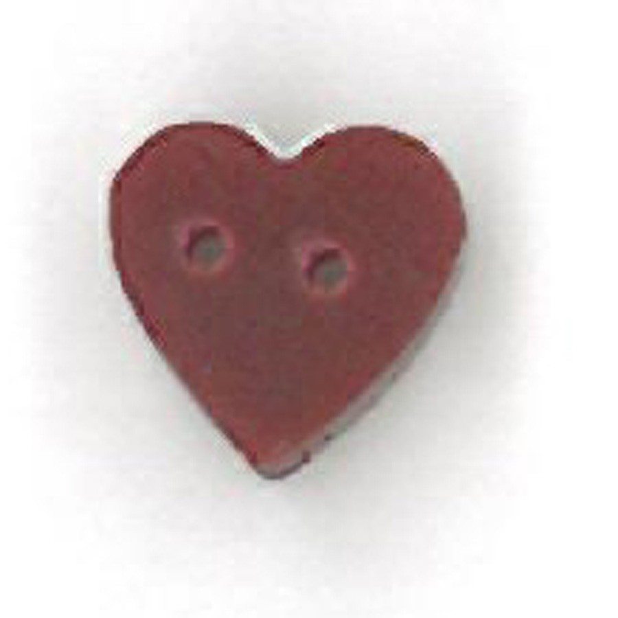 tiny folk art red heart