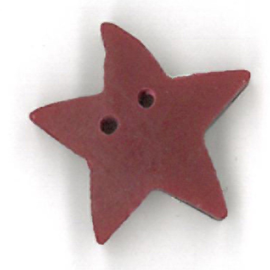 large folk art red star