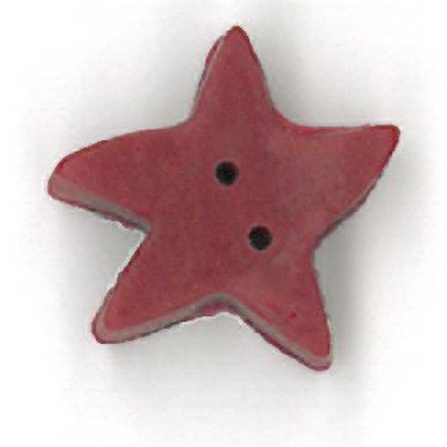 medium folk art red star