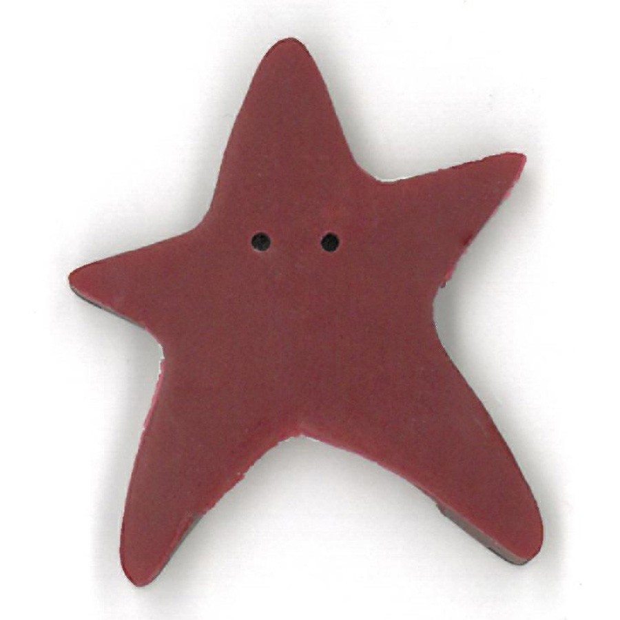 extra large folk art red star