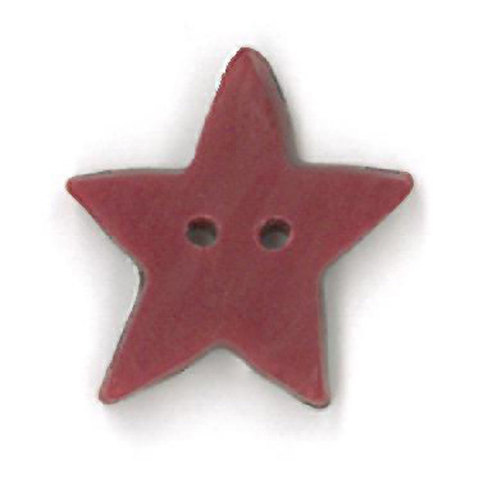 medium folk art red flat star