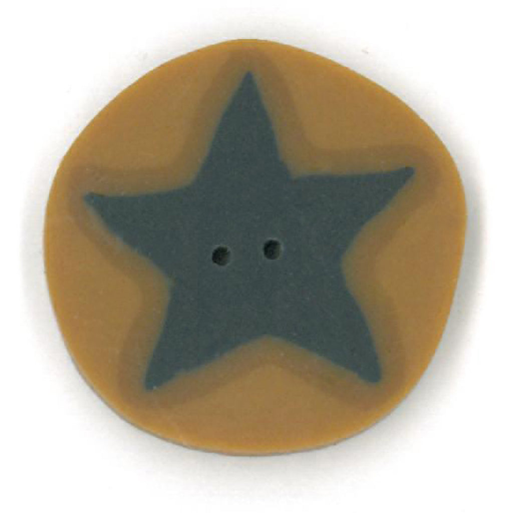 medium blue star on gold