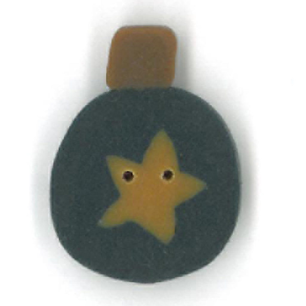 primitive blue ornament (star)