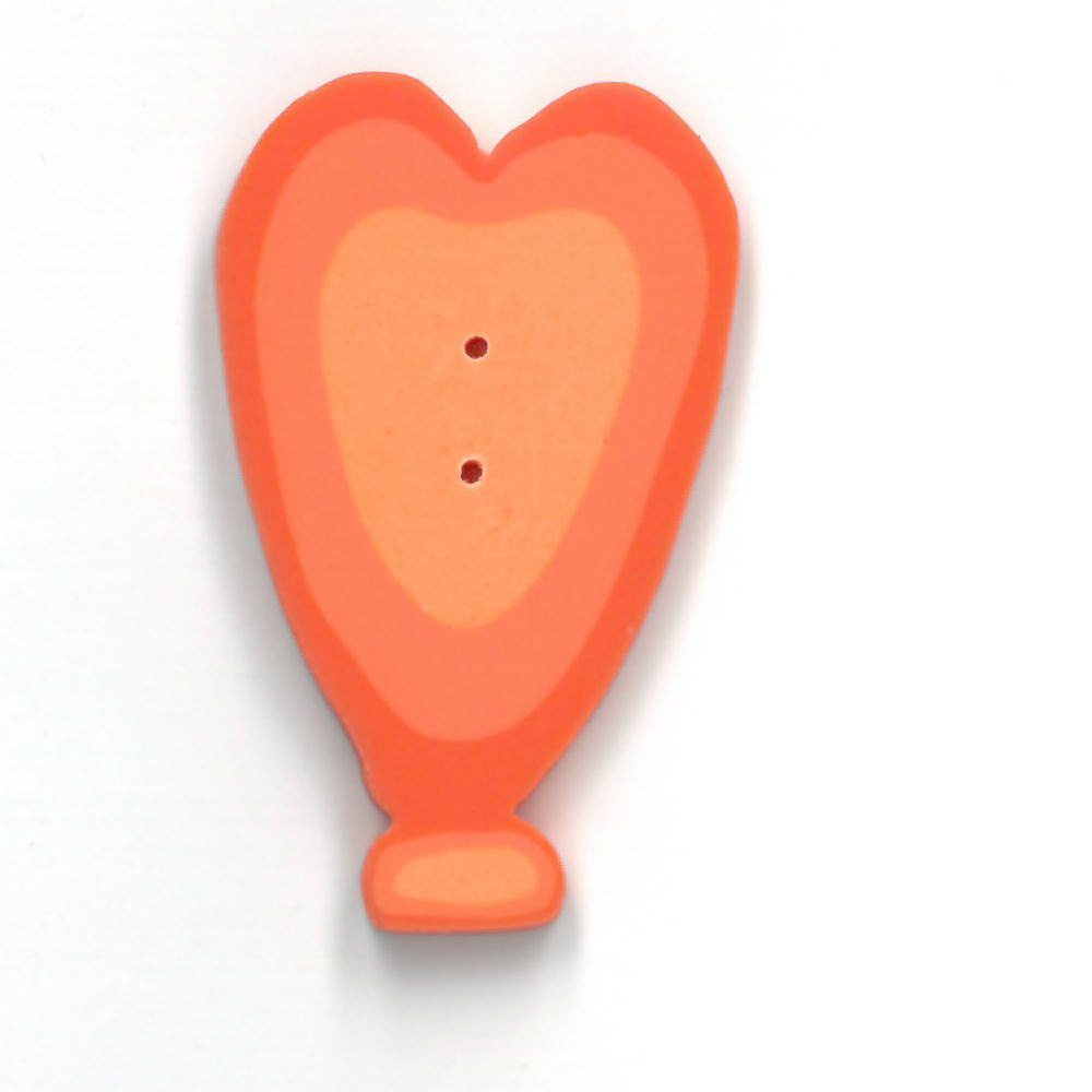 orange heart balloon