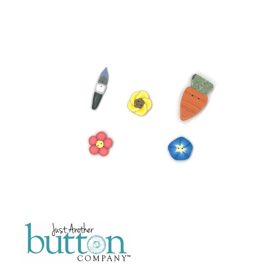 Just Another Button Company Carrot Break Button Pack