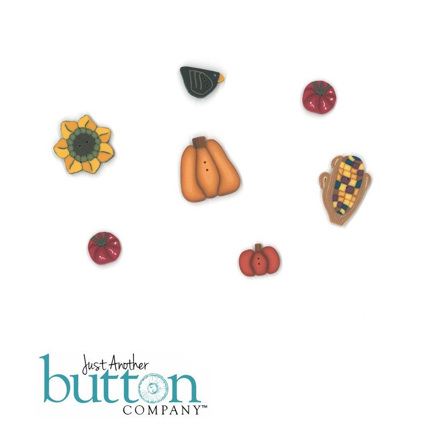 Just Another Button Company Bountiful Harvest Button Pack