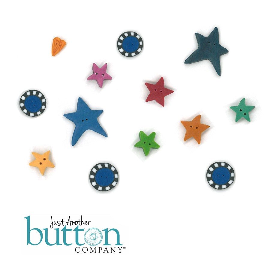 Just Another Button Company Star Shine Button Pack
